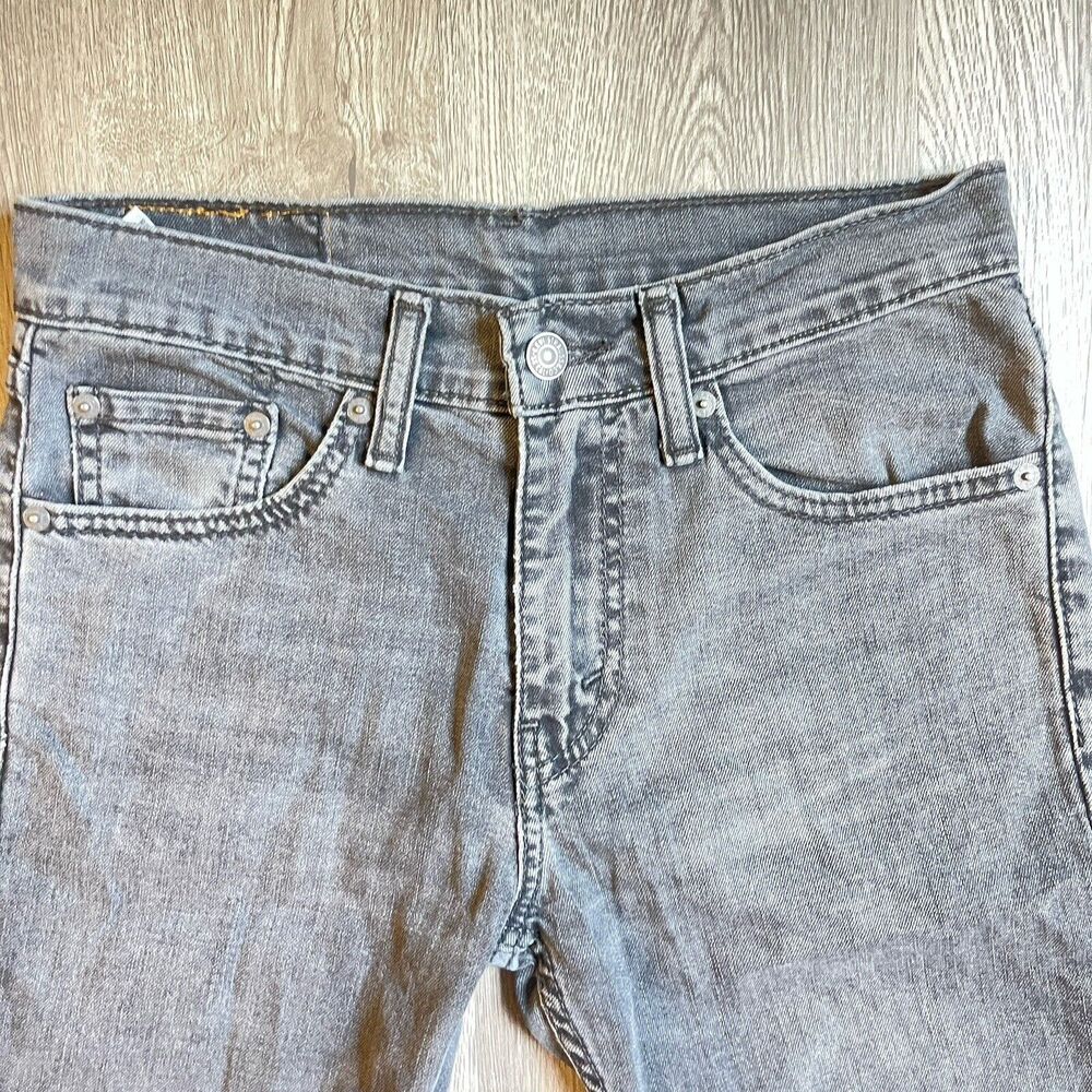 Levi's 511 Men's Size 29 Shorts Denim Jean 11” Inseam Black Faded Slim Fit - Picture 4 of 12